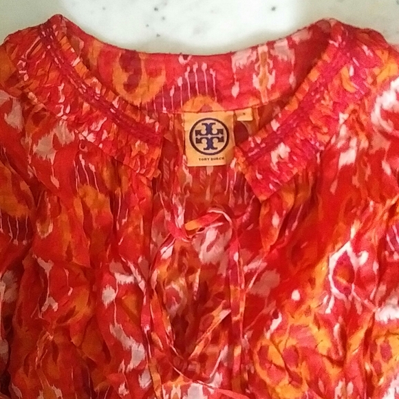 TORY BURCH - silk blend swim coverup - Picture 4 of 6